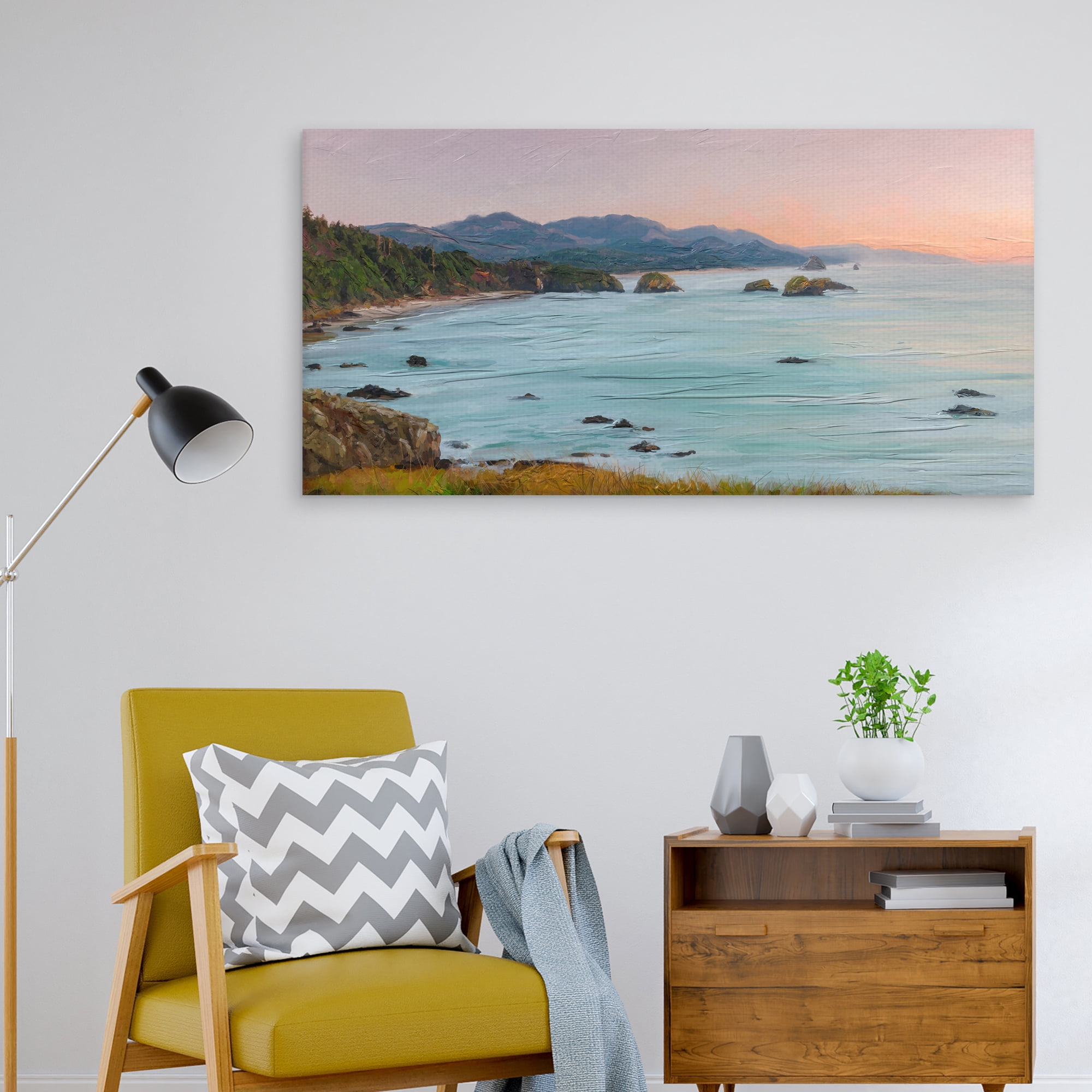 Coastline by Studio Arts Canvas Art Print