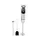 thumbnail image 1 of MegaWise Stainless Steel Titanium Reinforced 3-in-1 Immersion Hand Blender, Powerful with 80% Sharper Blades, 12-Speed Corded Blender, Including Whisk and Milk Frother (3-in 1 Black), 1 of 5