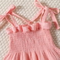 thumbnail image 6 of Tiijoy Girls Summer Outfits Solid Sleeveless Strap Peplum Top Shorts Set, 6 of 7