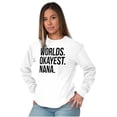 thumbnail image 4 of Worlds Okayest Nana Grandmother Funny Women's Long Sleeve T Shirt Brisco Brands L, 4 of 6