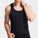 thumbnail image 4 of Men Muscle Vests Cotton Underwear Sleeveless Tank Top Solid Muscle Vest Undershirts O-neck Gymclothing Bodybuilding Tank Tops, 4 of 5