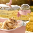 thumbnail image 6 of Portable Clear Hamster Cage with Carrying Handle, Deluxe Panoramic Habitat for Syrian Dwarf Hamsters Gerbils Mice, Ventilated Travel Carrier with Water Bottle, ABS Plastic Material, 6 of 6