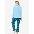 thumbnail image 2 of Dreams & Co. Plus Size Long Sleeve Knit PJ Set, 2 of 6
