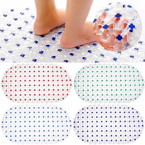 1X Bathroom Foot Mat Anti Slip Pvc Floor Mat Bathtub Bath Shower Mat Non Slip Pad Rug Grip New Carpet