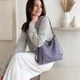 thumbnail image 6 of JGTDBPO Tote Bag Detachable Polka Dot Pattern Fabric Shoulder Bag with Strap Zipper Pocket Casual Daily Handbag 10x10 in, 6 of 6