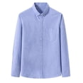 thumbnail image 1 of pstuiky Camisas de invierno de manga larga para hombre, Camisa formal de manga larga con cuello vuelto y solapa con estampado para hombre Tops casuales para hombres s, 1 of 4