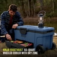 thumbnail image 2 of Ninja FrostVault 65-Qt Wheeled Cooler with Cold Dry Zone, Integrated Fridge-Temp Dry Storage Drawer, Premium Heavy-Duty Insulated Cooler, Keeps Ice for Days, FB265BL Lakeshore Blue, 2 of 8
