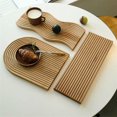 thumbnail image 2 of tredstone Nordic Style Wooden Serving Tray Anti-slip Snack Cake Jewelry Storage Plate rectangle, 2 of 9
