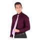 thumbnail image 2 of Camisa Vestir Aristos Hombre Vino Algodon Poliester 3005, 2 of 8