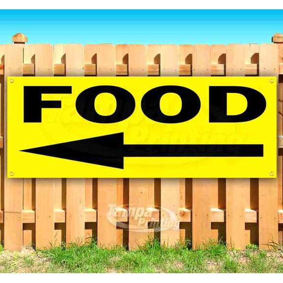 Food 13 oz Vinyl Banner With Metal Grommets