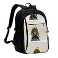 thumbnail image 1 of Balery Dachshund Sitting in Bathtub Mochila con carga USB para hombre y mujer - Mochila impermeable y antirrobo para laptop con puerto USB para viajes, trabajo, 1 of 7