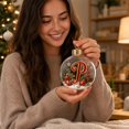 thumbnail image 2 of PLPPYFS Light Up Christmas Ornament, Christmas Holiday Letter Acrylic Ball with Warm LED, Mini Holiday Christmas Tree Hanging Decoration with Letter Scene Lighted for Window Xmas, 2 of 7