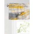 thumbnail image 6 of Valances for Windows Abstract Stitching Rod Pocket Cafe Window Treatments Valance Curtains for Kitchen Bathroom Laundry Basement Windows 60"x14", 6 of 9
