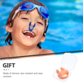 thumbnail image 3 of 6pcs Silicone Ear Buds with Strap Nose Protection Swimming Accessory for Kids and Adult 4pcs, 3 of 6