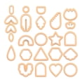 thumbnail image 2 of Kit de 24 cortadores para aretes de arcilla polimérica. D-naranja 24 piezas, 2 of 5