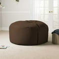 thumbnail image 6 of Jaxx 5 Foot Saxx - Big Bean Bag Chair for Adults, Chocolate, 6 of 7
