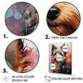thumbnail image 3 of Designart "Reverie Of The Yorkie Doge" Animals Dog Floater Framed Wall Art Prints, 3 of 5