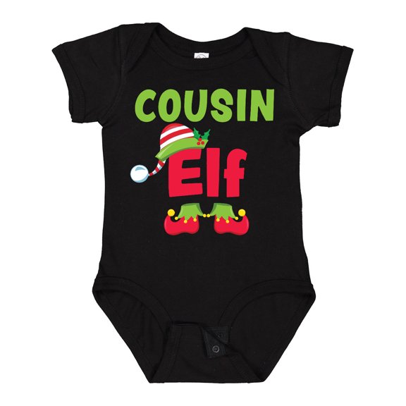 Inktastic Christmas Cousin Elf Boys or Girls Baby Bodysuit