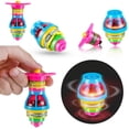 thumbnail image 1 of ZECATL Paquete de 15 peonzas LED con luz intermitente OVNI con giroscopio, juguetes novedosos a granel, recuerdos de fiesta oso de fresa Electrónica, 1 of 5