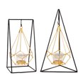 thumbnail image 1 of 2x candebro de luz de té de ambre de estilo nórdic decoración de fiestas en casa Sunnimix Candelabro votivo moderno, 1 of 8