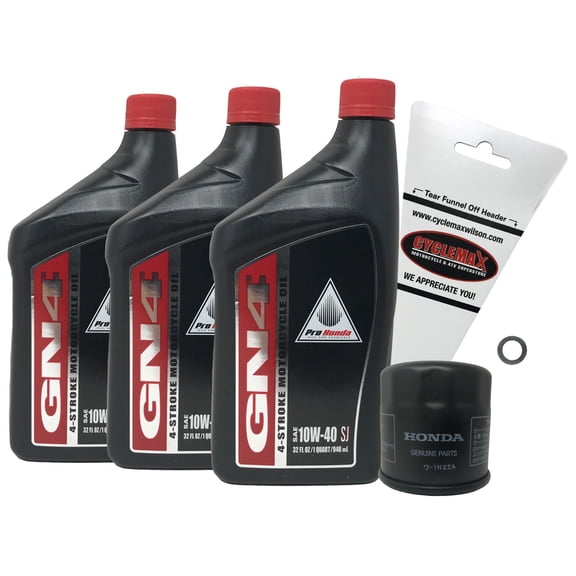 Cyclemax 2013-2021 Genuine Honda CBR500R OEM Oil Change Kit