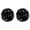 Black-2Pcs, variant on Cheerleading Pom Poms with Handle, Metallic Foil Cheer Pom Poms for Team Spirit, Sports Games, Dance, Football, Basketball, Party & Stage Performance, 12", Black