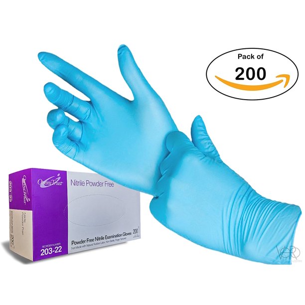 Nitrile Exam Gloves Medical Grade, Powder Free, Latex Rubber Free