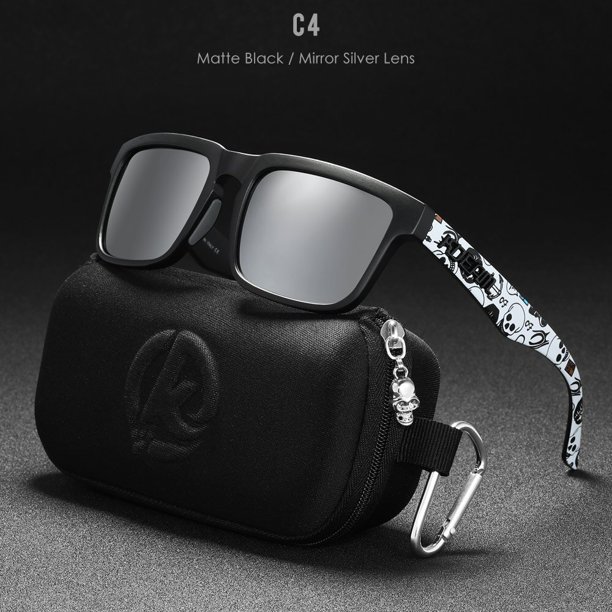 KDEAM-gafas de sol cuadradas de alta calidad para hombre, lentes polarizadas deportivas de colores, con revestimiento reflectante, con espejo, UV400 Fivean unisex