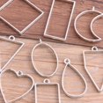 thumbnail image 1 of 10Pcs/Lot Alloy Charm Pendants Hollow Mold Frame DIY Crafts Handmade Bezel Mold, 1 of 6