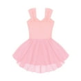 thumbnail image 4 of Hansber Kids Girls Sleeveless Chiffon Ruched Ballet Dance Dress Ballerina Princess Dancewear Pink 10, 4 of 7