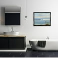 thumbnail image 2 of Stupell Industries Heron Splashing Beach Waves Painting Jet Black Floating Framed Canvas Print Wall Art, Design by Sally Swatland, 2 of 6