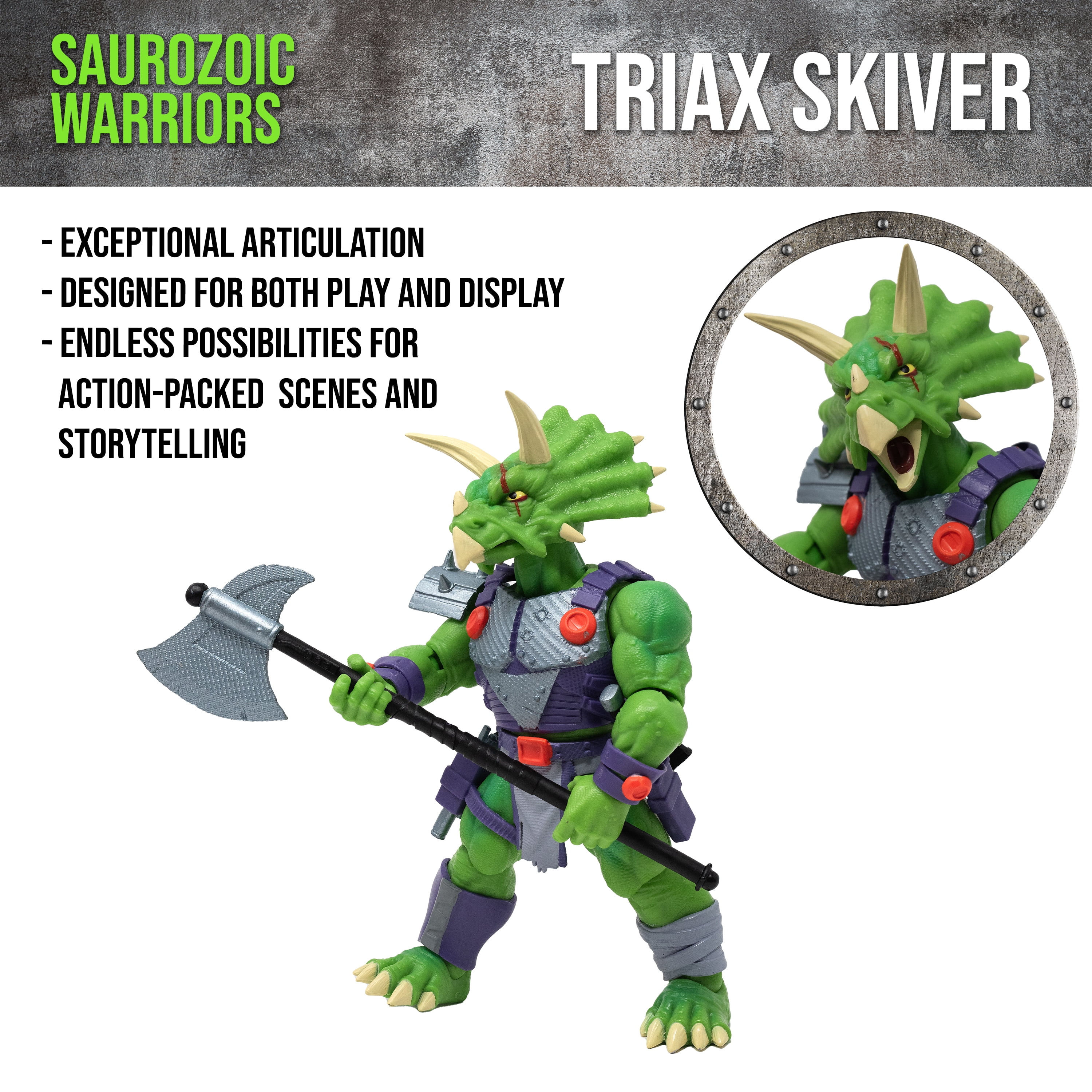 Boss Fight Studio Saurozoic Warrior Triax Skiver Futuristic