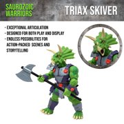 Boss Fight Studio Saurozoic Warrior Triax Skiver Futuristic, Armored Dinosaur Hero – Highly Articulated, Posable Collectible Action Figure with Full Range of Accessories – 6 Inch Scale 1:12, Ages 8+