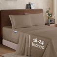 thumbnail image 1 of Elegant Comfort Luxury 1500 Juego De Sábanas De Microfibra De Calidad Hotelera De 4 Piezas – Sábana Bajera Ajustable Suave Y Elástica De 45,7 A 24.0 In De Profundidad – Sábanas De Bolsillo Extra Profu, 1 of 1