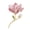 Pink, variant on Magnolia Flower Brooch Zinc Alloy Faux Pearl Flower Lapel Pin Sweater Cardigan Coat Business Suit Decoration Men Women Clothing Accessories