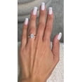 thumbnail image 2 of Jewelerix Oval Cut Moissanite Bridal Set for Women, 2 Carat Solitaire Engagement Ring with Matching Pavé Wedding Band, 14K Rose Gold Vermeil Band, 2 of 7