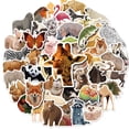 thumbnail image 2 of 200-Pack Realistic Animal Stickers - Natural Wildlife Graffiti Decals for Notebooks, Skateboards, and Luggage, Waterproof, 2 of 8
