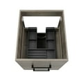 thumbnail image 3 of Resenkos Wall Cabinet, Wall Mount Cabinet,Grey Wood Grain Wall-Mounted Bathroom Vanity with Double Drawers, White Ceramic Sink, and Mirror, 3 of 10