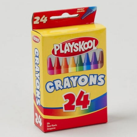 Playskool Crayons, Bright And Bold Colors, 24 Ct