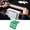 Green GN, variant on WIZUTIZ Ergonomic Slide Under Mat Card View Rack Foldable Plastic Mahjong Tile Display Stand Space Saving Portable Tabletop Game Holder Lightweight Sturdy Frame Entertainment