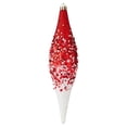 thumbnail image 4 of 4-Count Red and White Glitter Ombre Finial Shatterproof Christmas Ornaments, 8.35", by Holiday Time, 4 of 5