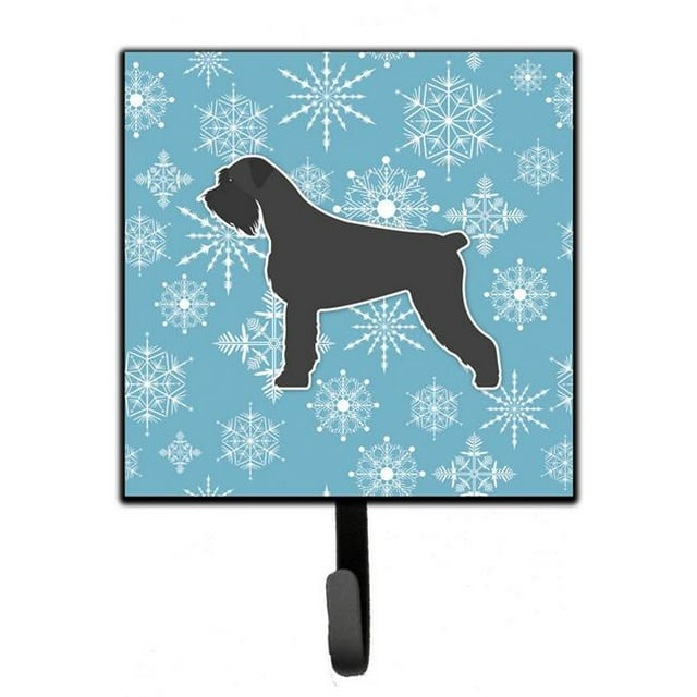 Winter Snowflake Giant Schnauzer Leash or Key Holder