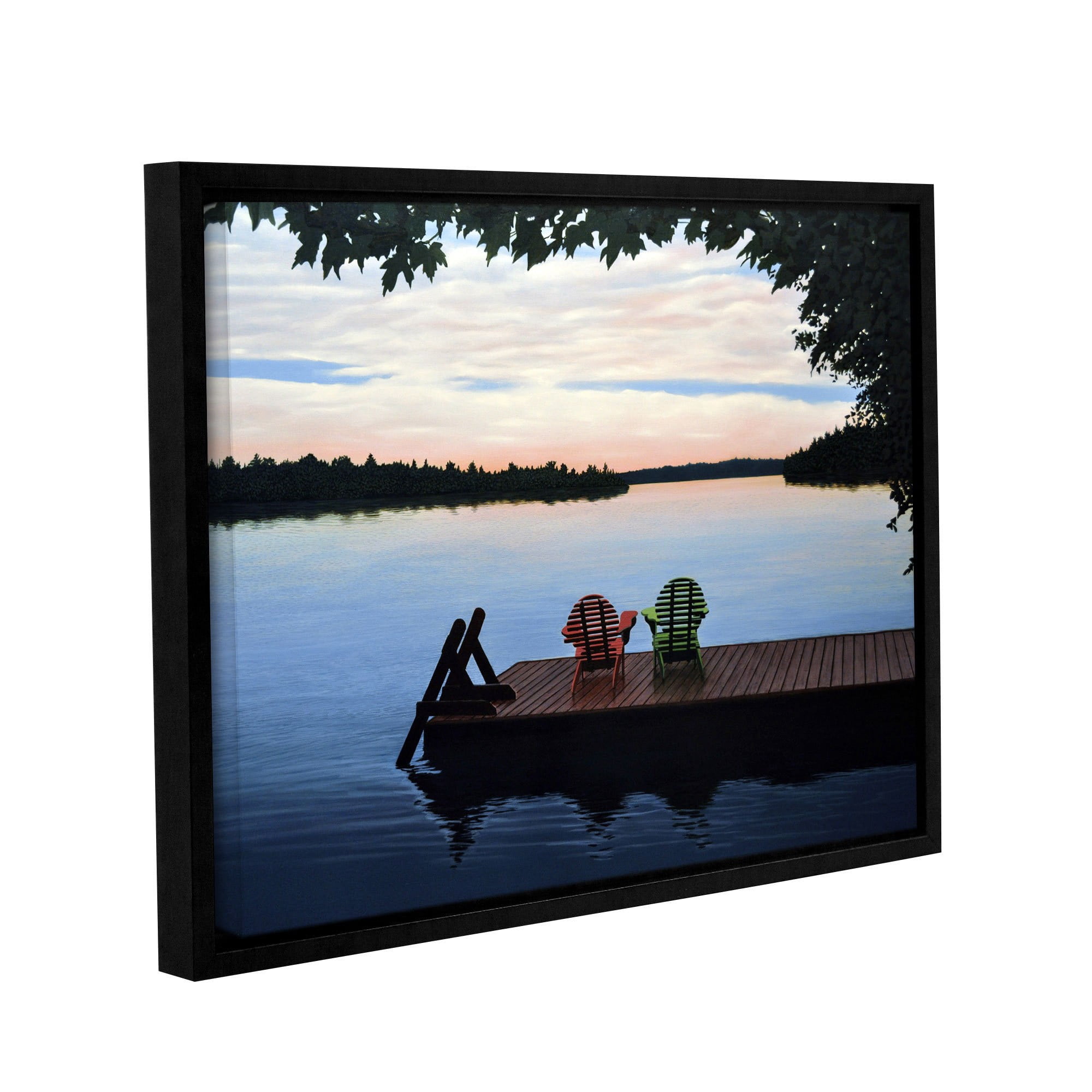 ArtWall Ken Kirsh "Tranquility" Gallery-Wrapped Floater-Framed Canvas