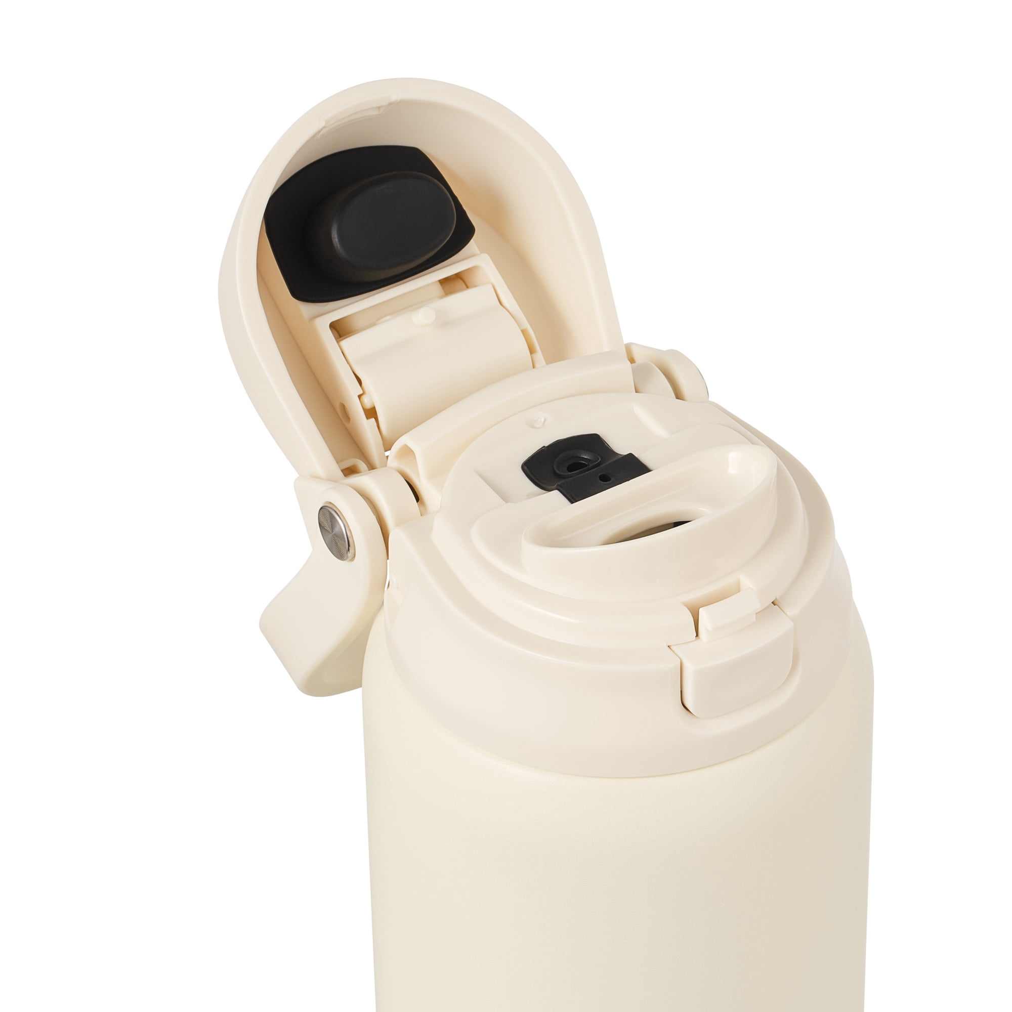 TAL 32oz Stainless Steel 2-in-1 Water Bottle with Straw and Chug Lid, Cream