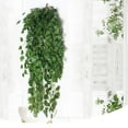 thumbnail image 2 of 2 Bunch/4 Bunch Artificial Plant Fake Hanging Ivy Vine Garland Green Plant Leaf for Wedding Party Garden Home Wall Decor, 2 of 6