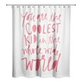 thumbnail image 2 of Creative Products Coolest Kid Pink Text 71x74 Shower Curtain, 2 of 2