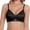 Black, variant on No Wireless Bra for Women Seamless Everyday Bra Light Support Back Smoothing Adjustable Straps 3 Row Hook Closure Machine Washable,Black,36