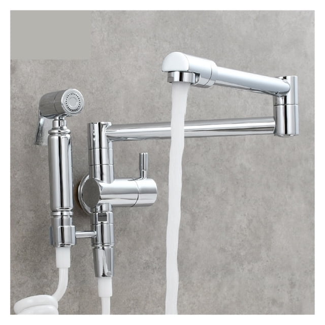 In-wall Single Cold Water Faucet Foldable Faucet Mop Pool Laundry Pool Pressurized Washing Woman Washer Faucet Set ,Easy to Install