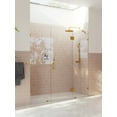 thumbnail image 2 of Glass Warehouse Ghf-73 Stellar 78" High X 73" Wide Hinged Frameless Shower Door - Brass, 2 of 7