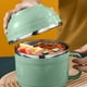 thumbnail image 1 of Caja bento de acero inoxidable | Contenedor hermético para ensaladas y comidas preparadas | Recipiente reutilizable con tapa de seguridad | Apto para lavavajillas | Colores azul, verde y rosa, 1 of 6